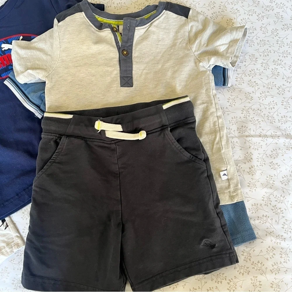 Lot 6 Boys 4-5T Bluey Shirt Short, Tommy Bahama Shirt Sho, Puma & Disney T-shirt
